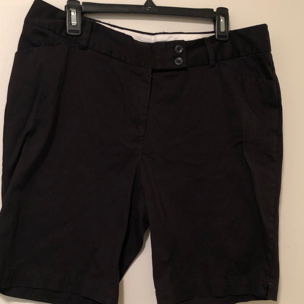 George Women’s Black Mid-Rise Bermuda Shorts